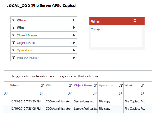 Audit File Server activities