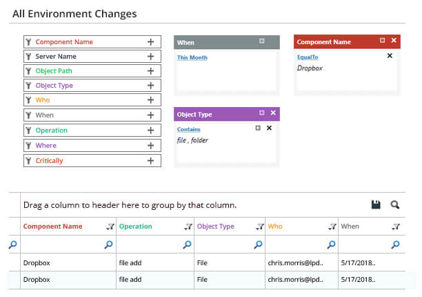 Track Changes to Files and Folders - screenshot