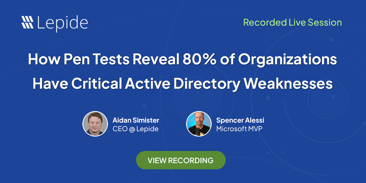 Live Test Session How Pen Tests Reveal 80% of Organizations Have Critical Active ...
