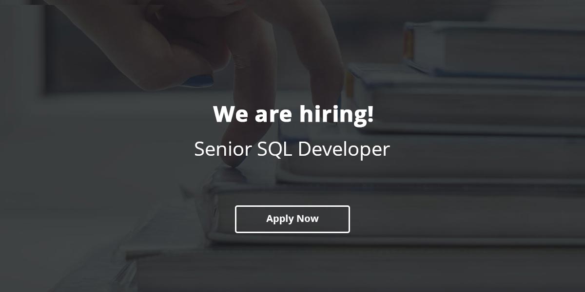 Job Opening for Senior SQL Developer