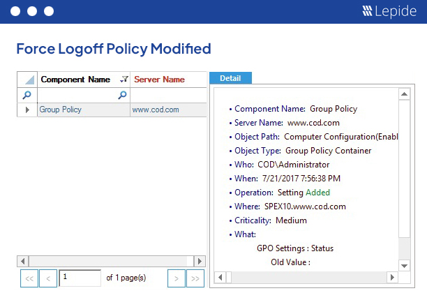 Audit Changes in Logon/Logoff Policies - screenshot