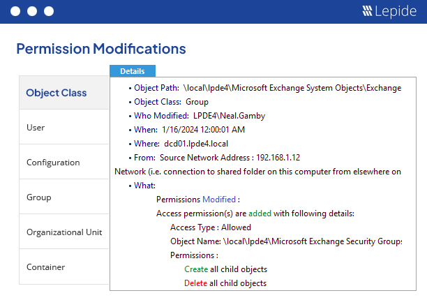 Audit Permissions - screenshot