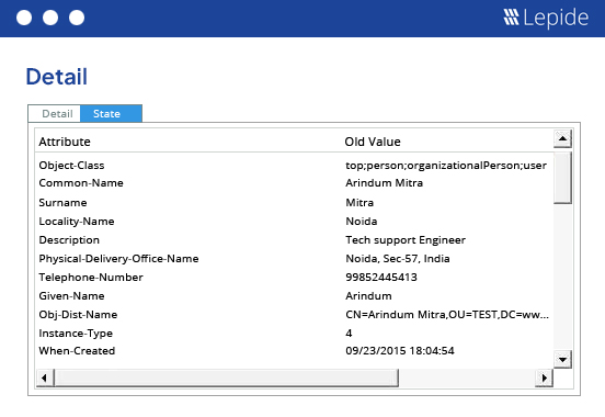 Track AD User Management Changes
