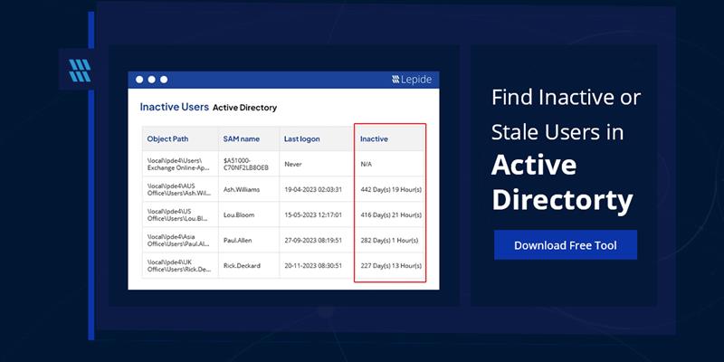 Lepide Launches Free Tool to Identify Inactive Active Directory Accounts