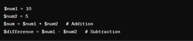 perform arithmetic operations 